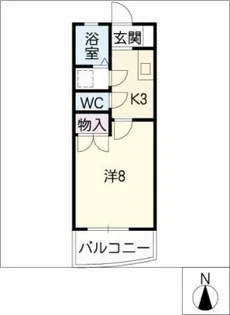パークハイツ平川【2階】の間取り