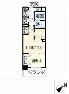 CONFIDENCE日比野【5階】の間取り
