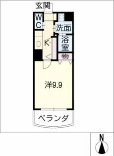 メゾン・ラ・ペジーブル【6階】の間取り