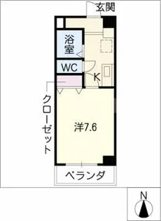 1Kの間取り画像