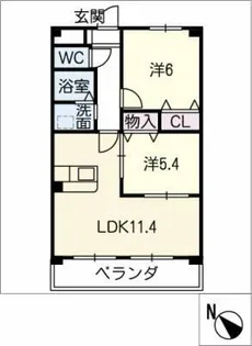 HANALEI【2階】の間取り