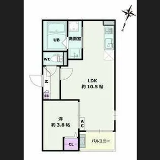 JACK YAMATOⅠ【1階】の間取り