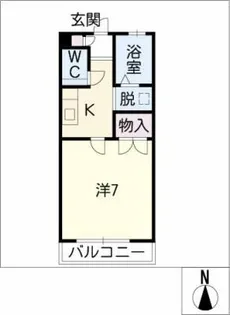 コーポ美寿乃【2階】の間取り
