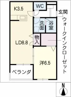 Trois glycine Ⅲ【1階】の間取り