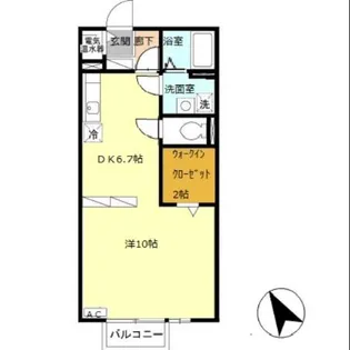 ドミール・K【205号室】の間取り