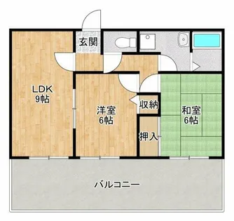 パレ・リヴィエール【201号室】の間取り