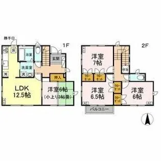 愛知県名古屋市千種区丸山町3丁目【一戸建】の間取り