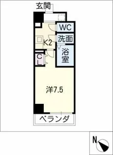 REGALO桜本町【7階】の間取り