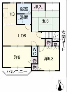 3LDKの間取り画像