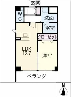 プレドラガール【2階】の間取り