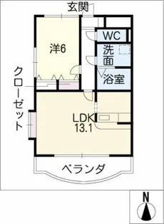 ピュアナイン【3階】の間取り