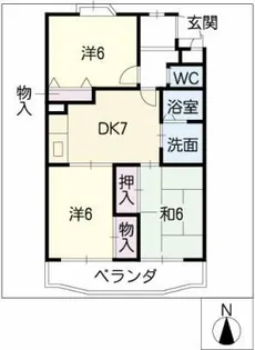 アーバンフロンティア【3階】の間取り