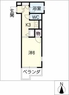 ハーモニアス白鳥【4階】の間取り