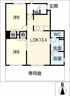 フォレスト W棟【1階】の間取り