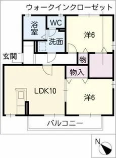 シャトル南ヶ丘【2階】の間取り