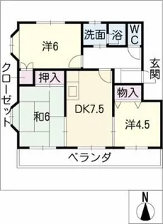 ヴューラセイホウ【2階】の間取り