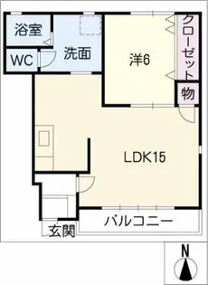 キャプリコーン エス A棟【1階】の間取り