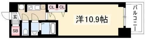 プレサンス丸の内リラティ【0204号室】の間取り