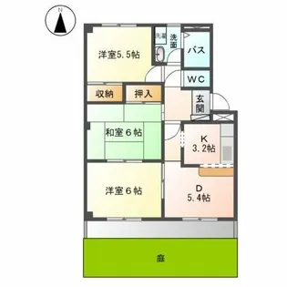 マロンステージA棟【1階】の間取り