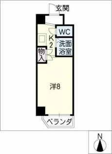 ドエル植田西【8階】の間取り