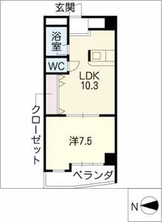 Vivre三ツ葉【8階】の間取り