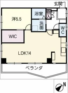第2丸美ハイツ【5階】の間取り