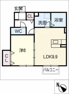 アリウムガーデン【1階】の間取り