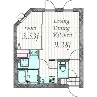 quador川名【2階】の間取り