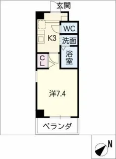 メゾン・アンクレ【6階】の間取り