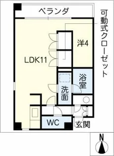 プレミア葵【6階】の間取り