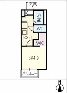 ヒルトップK【1階】の間取り