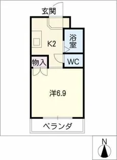 パークサイド江向【2階】の間取り