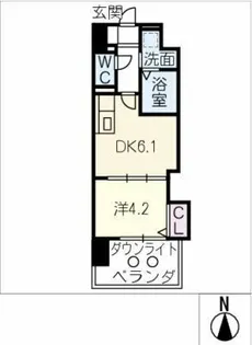 エルミナグラン【10階】の間取り
