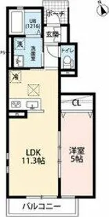 クレール PEARFIELDⅢ【1階】の間取り