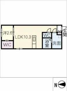 AMIRL PREMIER HEIAN-DORI【2階】の間取り