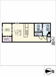 AMIRL PREMIER HEIAN-DORI【1階】の間取り