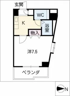 エクセレント光栄【1階】の間取り