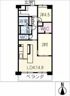 フォレスティア藤が丘 706【7階】の間取り