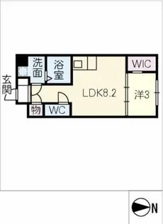 AMIRL PREMIER HEIAN-DORI【4階】の間取り