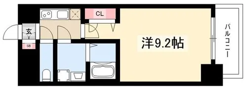 プレサンス栄フェル【0201号室】の間取り