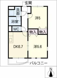 パティオ葦香 A棟【1階】の間取り