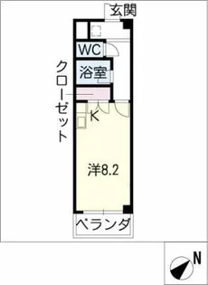 1Rの間取り画像