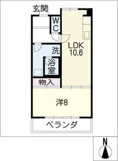 グランドール東丘【1階】の間取り