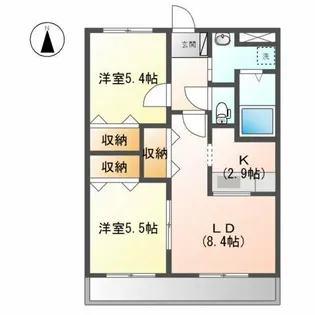 ノーヴァ21【2階】の間取り