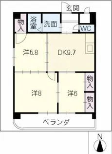 ロイヤルヴィレッジアルプス【1階】の間取り