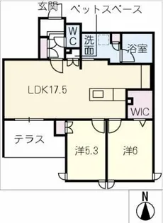 AURALEE【1階】の間取り