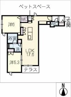 AURALEE【1階】の間取り