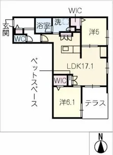 AURALEE【1階】の間取り