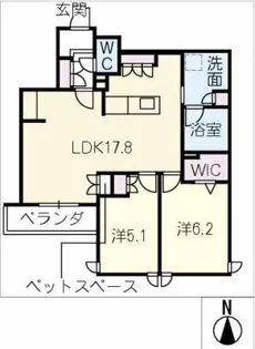 AURALEE【2階】の間取り