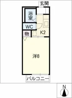 タウンコート・パル【2階】の間取り